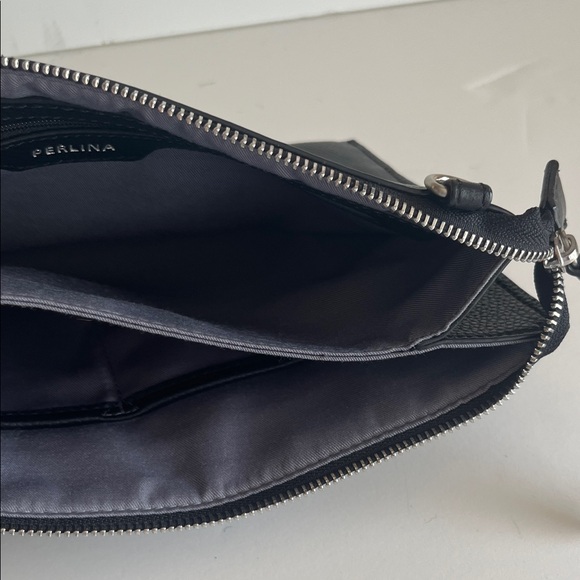 Perlina Black Leather Shoulder Bag - Picture 8 of 8